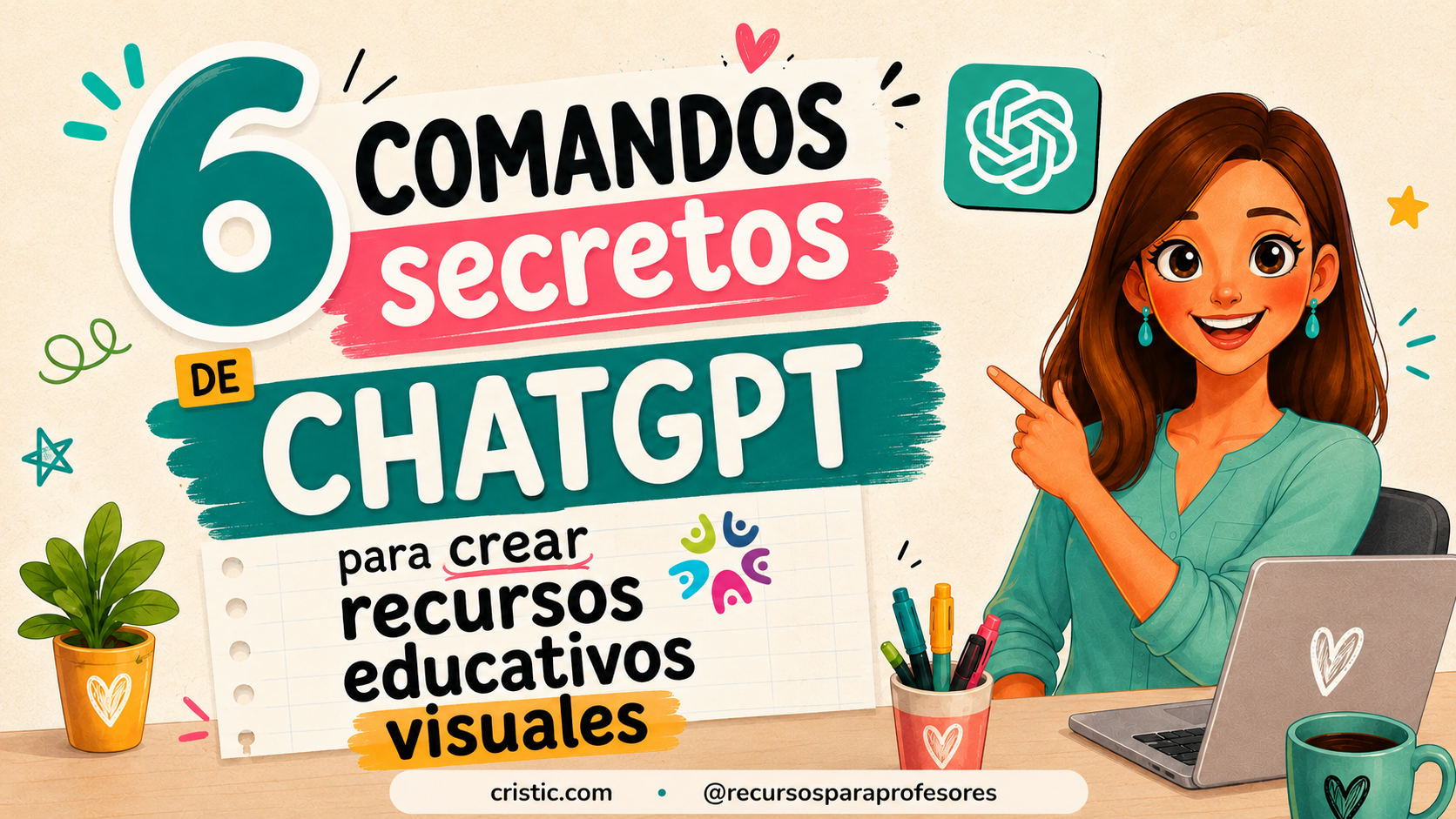 6 comandos de ChatGPT para crear recursos educativos visuales